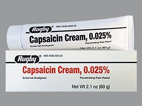 capsaicin كريم يحتوي على الفلفل الأحمر وهو أحد الوصفات الطبيعية التي تم استخدامها دوائيًا