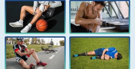 أنواع إصابات الملاعب