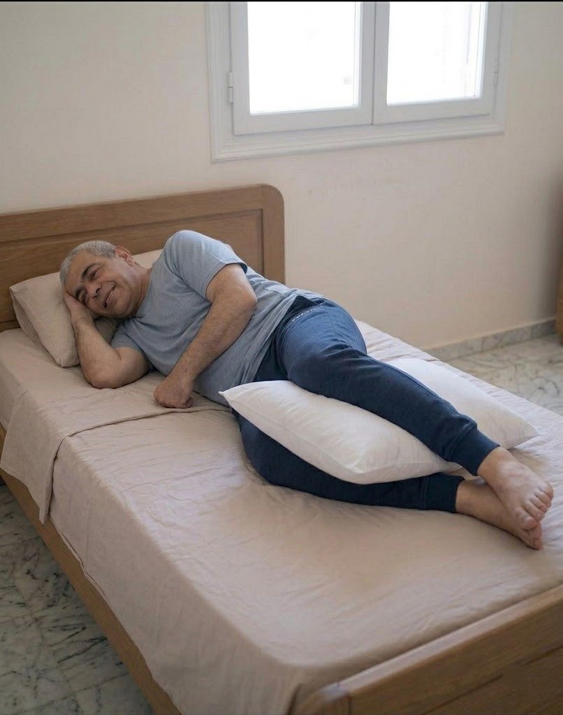 طريقة النوم الصحيحة لمرضى خشونة الركبة