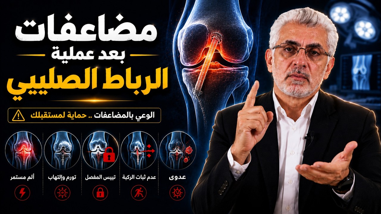 الدكتور هشام عبد الباقي يشرح المضاعفات التي قد تحدث بعد جراحة الرباط الصليبي